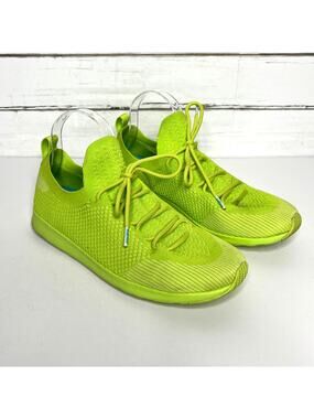 Native Shoes Size 9 Apollo Mercury Liteknit Sneakers Neon Green Light Athletic